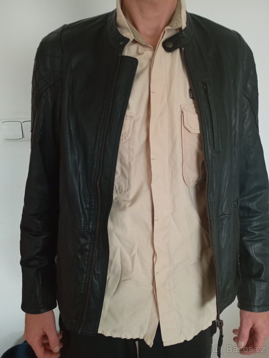 Kožená bunda Pepe Jeans
