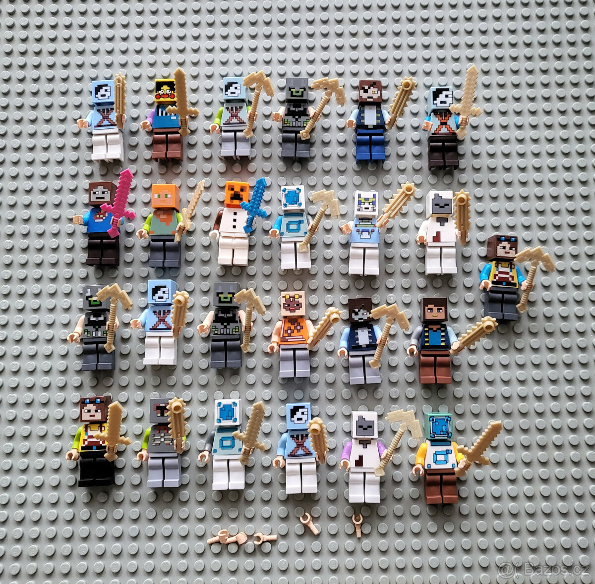 25x Minecraft minifigurky, vzhledove jako lego, 003