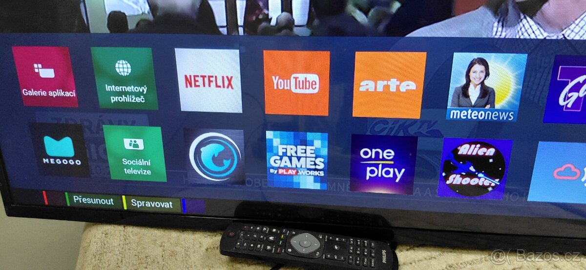 Smart tv..philips full hd 109cm wifi.tube flix.