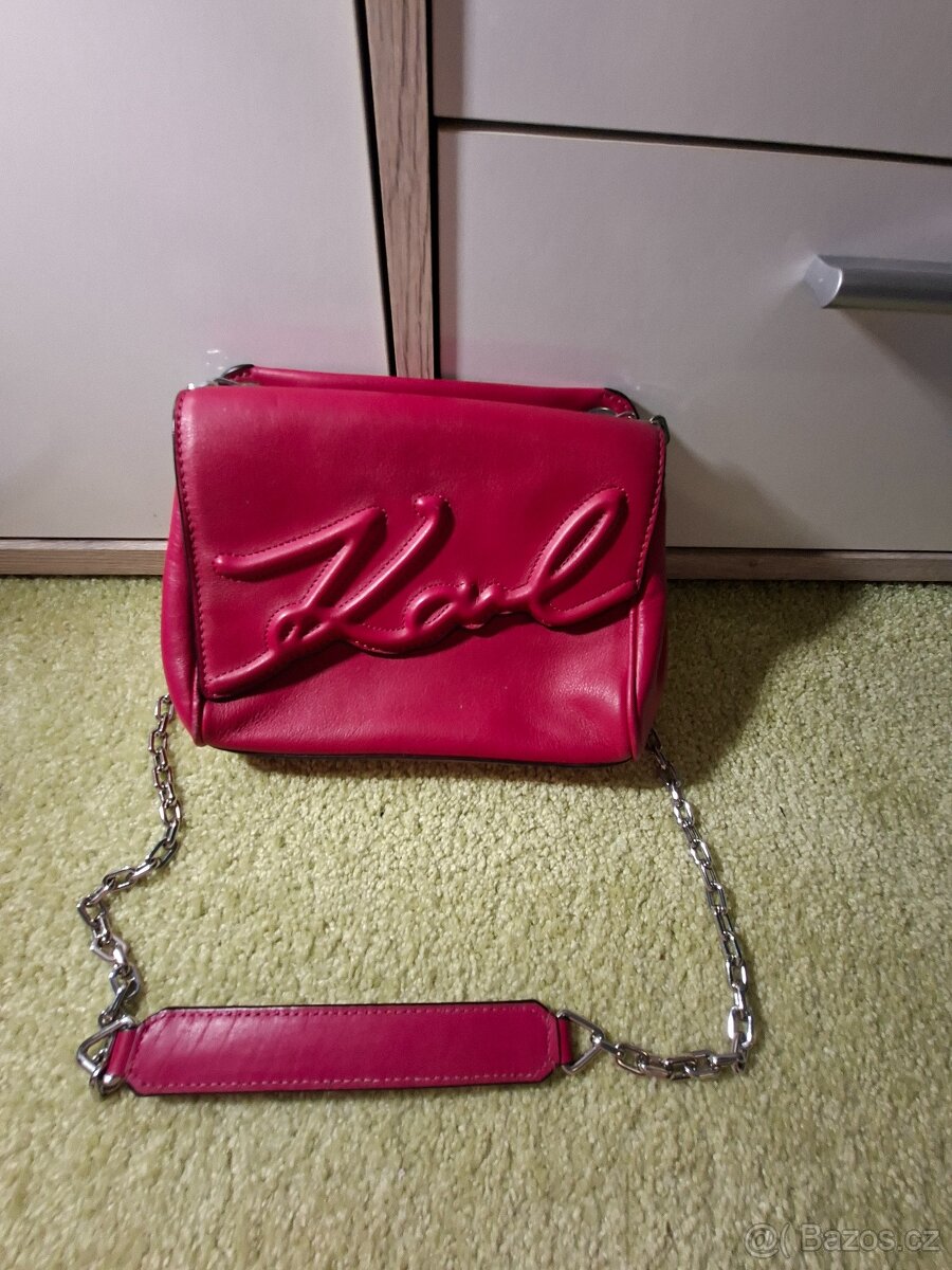 Karl Lagerfeld kabelka – růžová