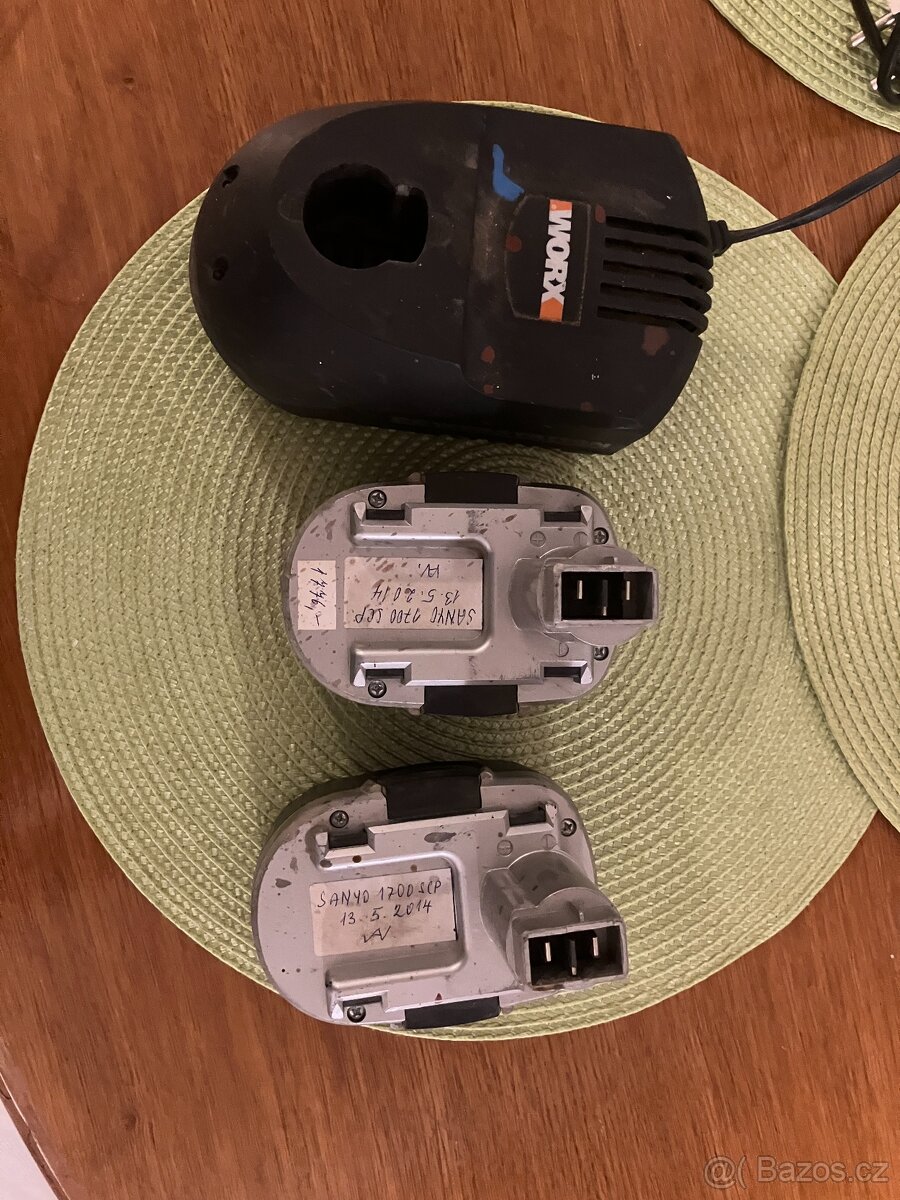 náhradní baterie/akumulátory aku šroubovák WORX 14,4V