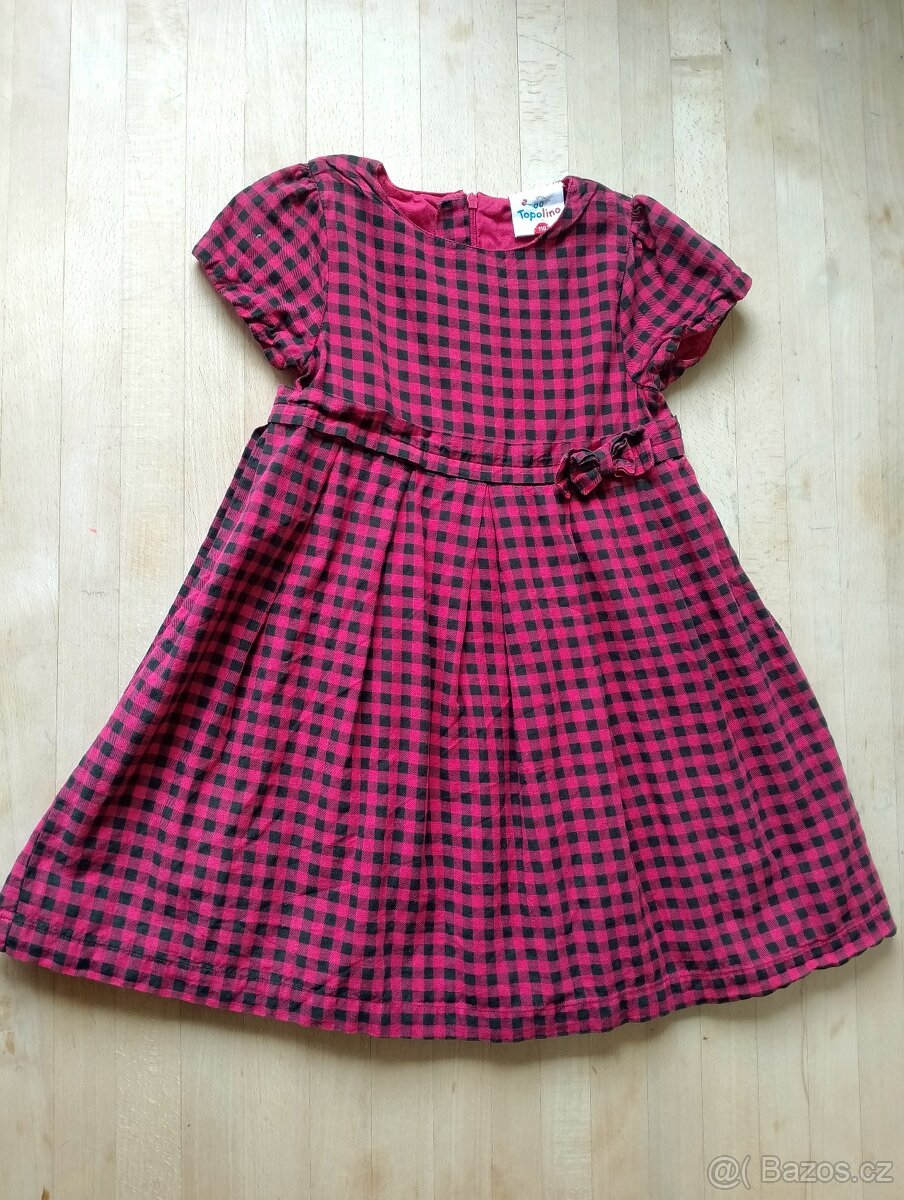 Šaty s kostkou vel. 110