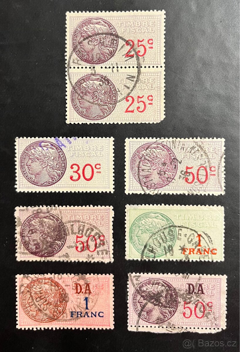 Fiskální znamky Francie