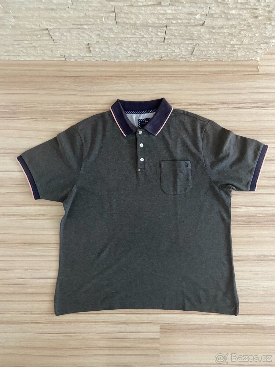 LUXUSNÍ PÁNSKÉ ZNAČKOVÉ POLO TRIČKO BLUE HARB- vel. XL/ XXL