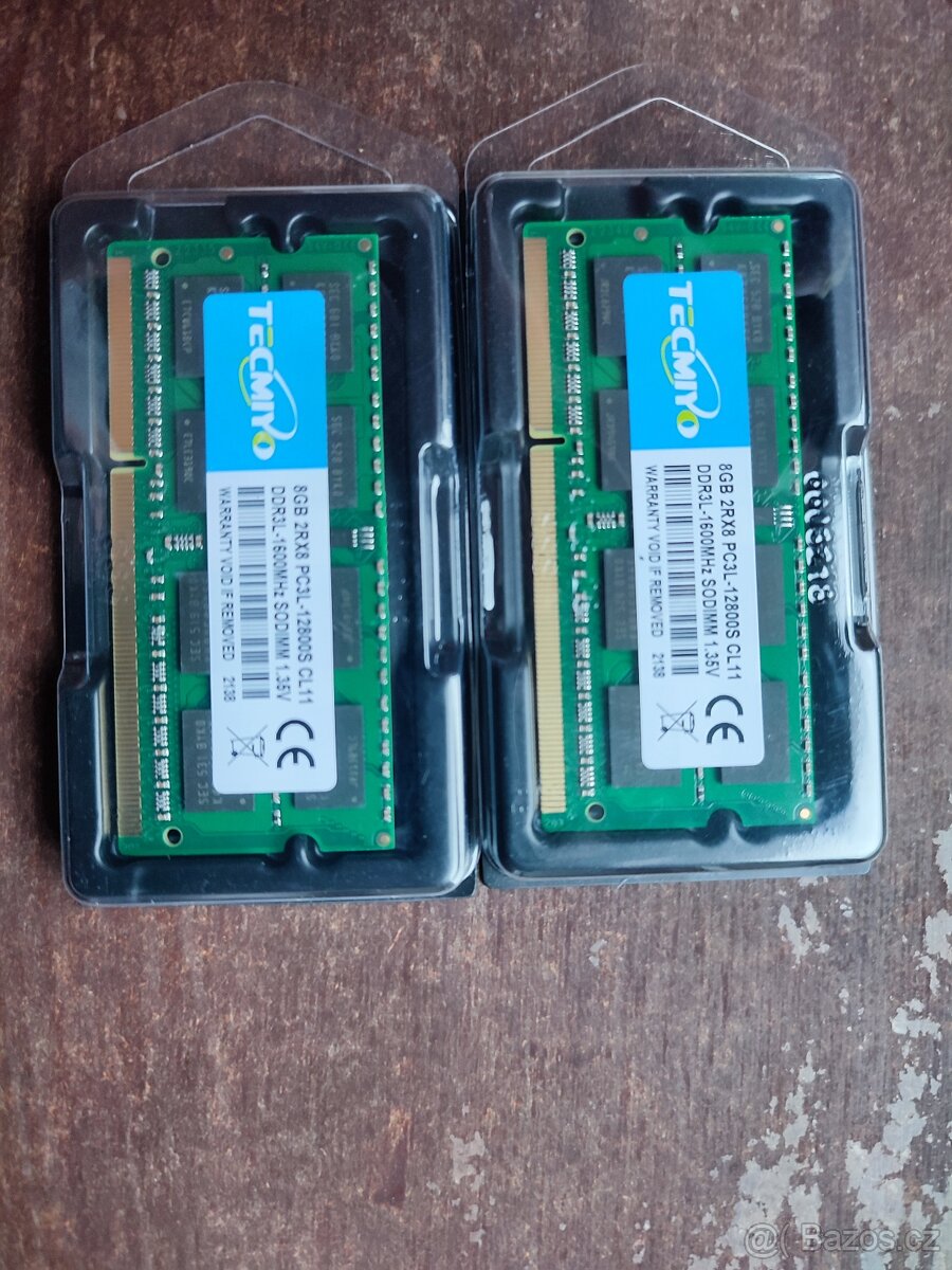Paměť RAM 16GB  DDR3L SO-DIMM