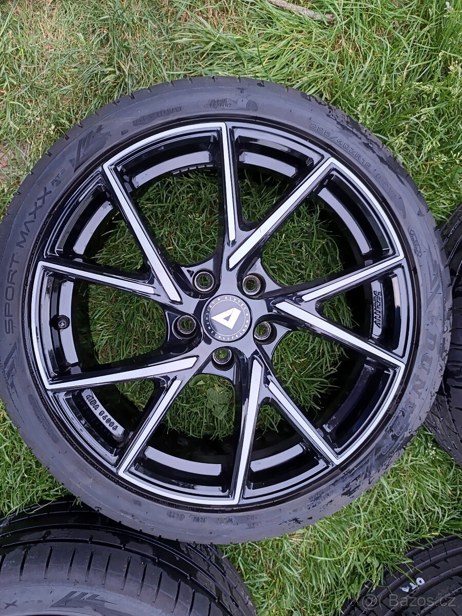 Alu kola 5x112R18 letní pneu