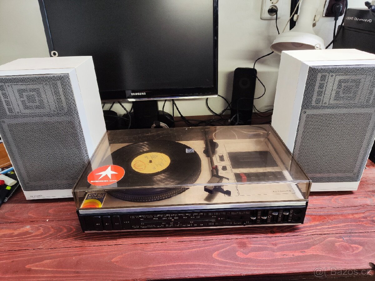 ⭐⭐⭐Europhon RGR 9003 gramo,rádio,kazeta + repro