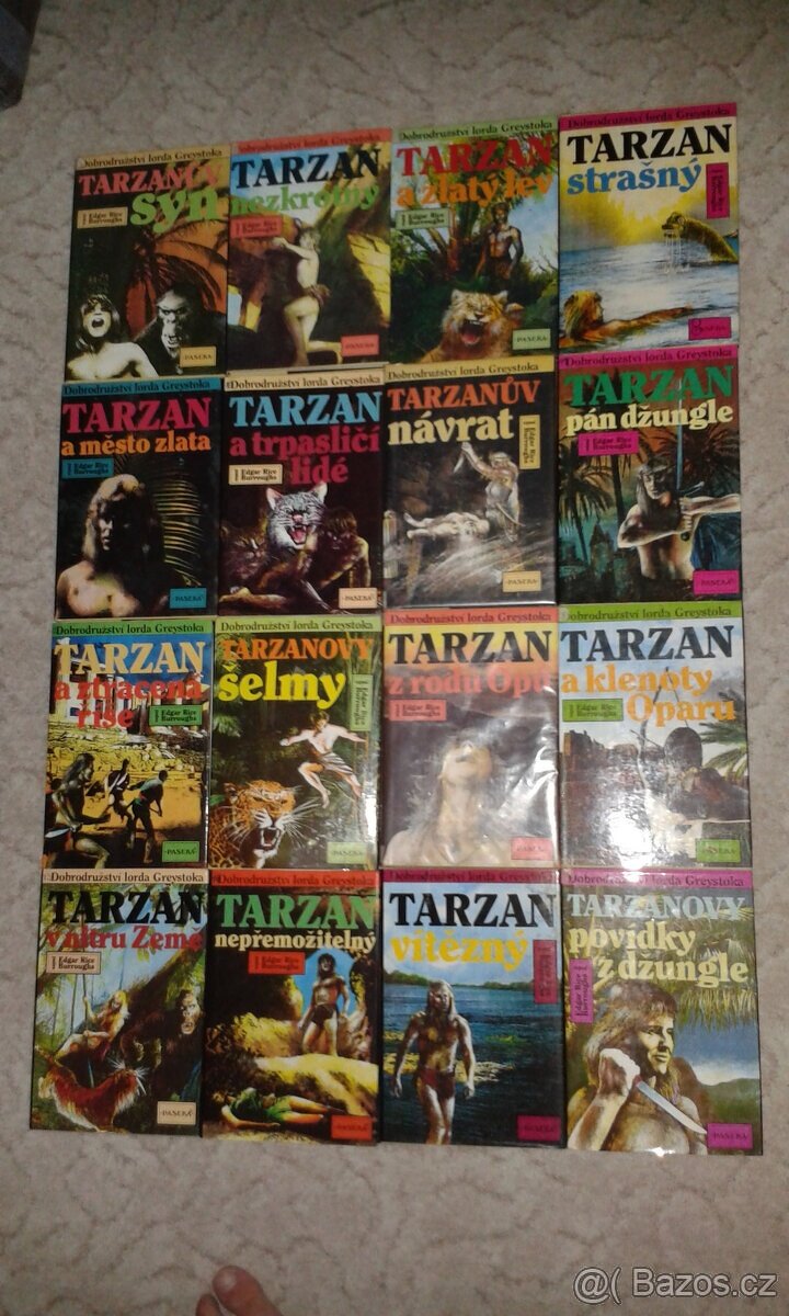 Soubor 16 knih o Tarzanovi