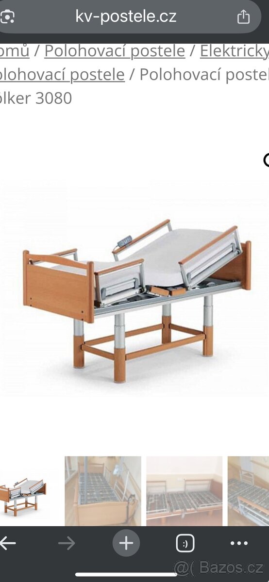 Polohovací lůžko ( postel )volker 3080 + matrace