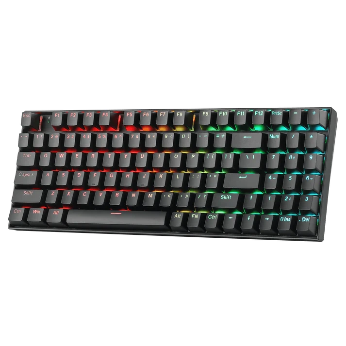 Magnetická mechanická bezdrátová herní klávesnice HE