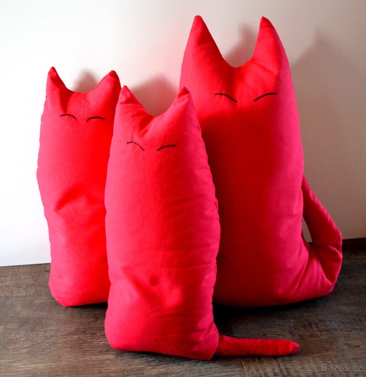 Dekorační polštáře kočičí rodinka