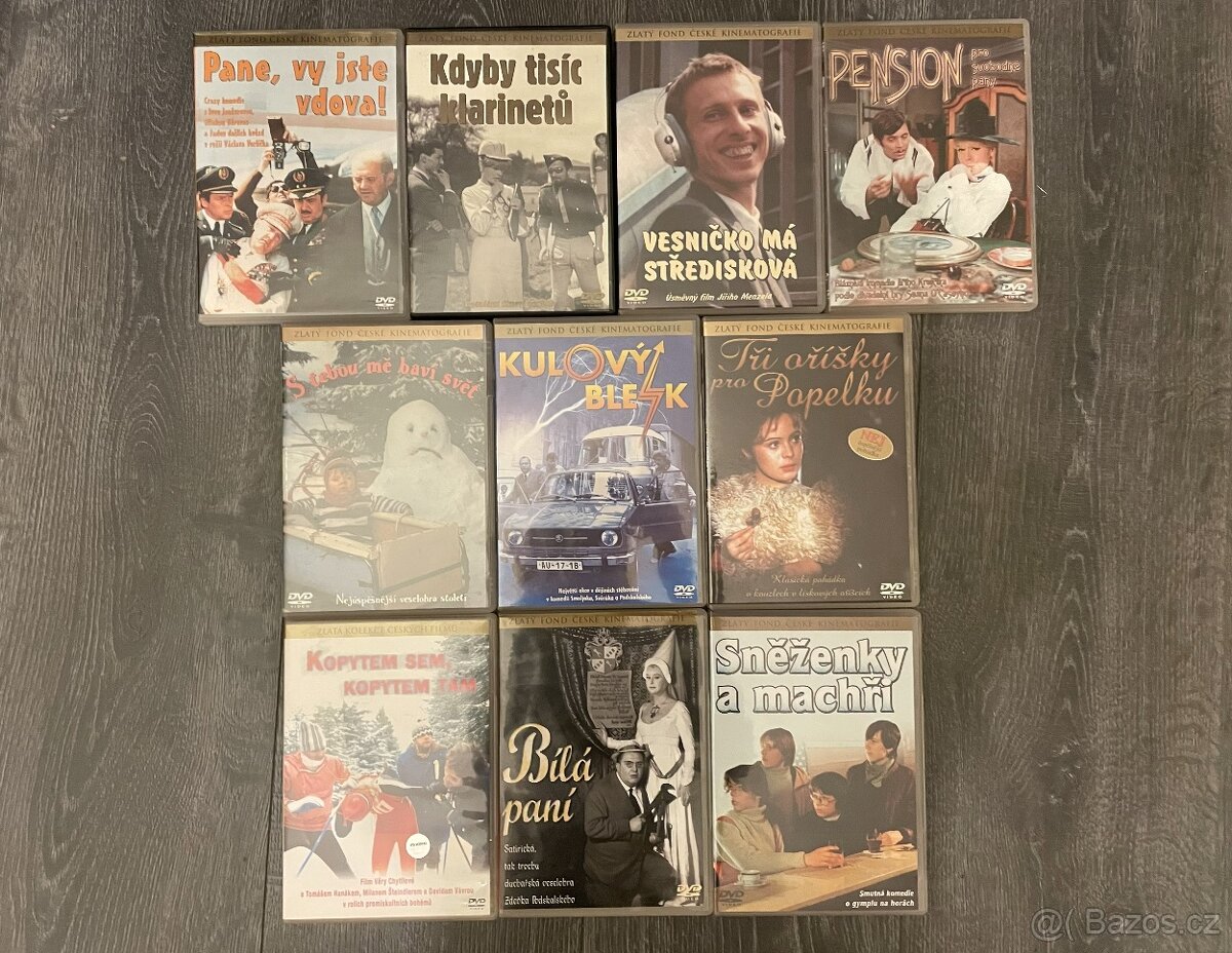 DVD filmy 10 ks/edice ZLATÝ FOND Č.KINEMATOGRAFIE