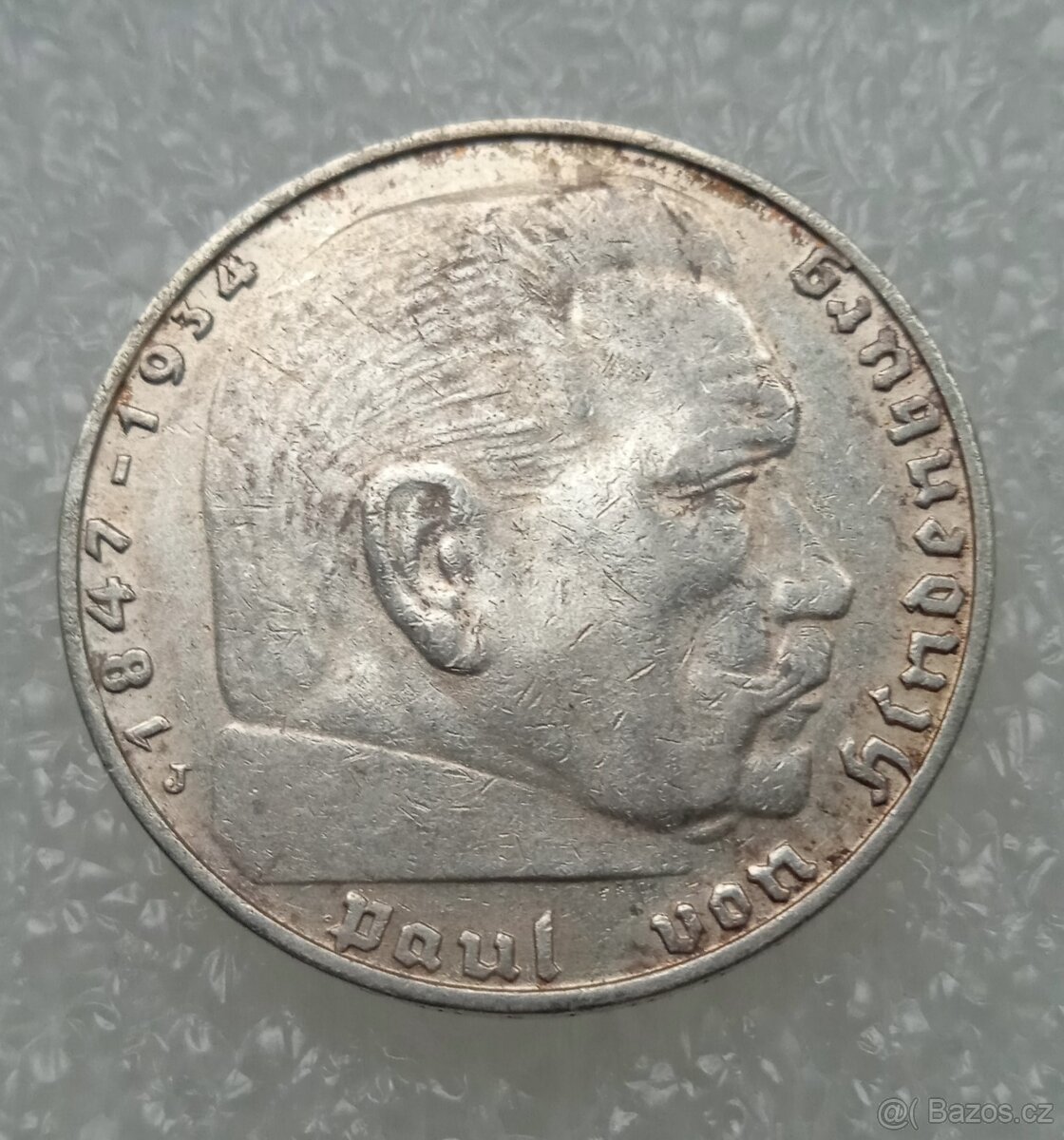 2 Reichsmark 1936 J (Říšská 2 marka)