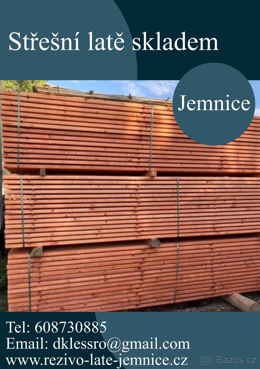 střešní latě SM 4m