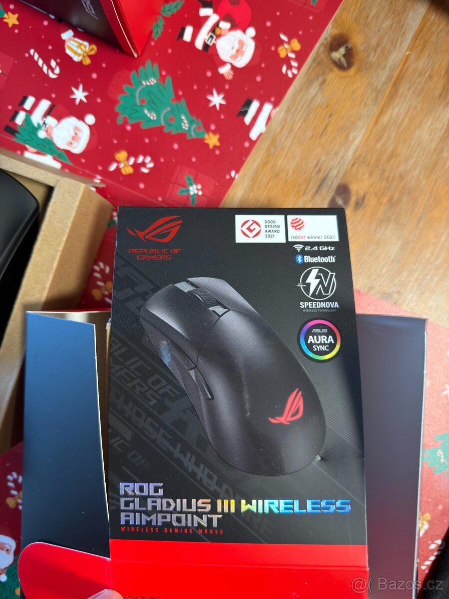 ASUS ROG GLADIUS III Wireless Aimpoint Black se zárukou