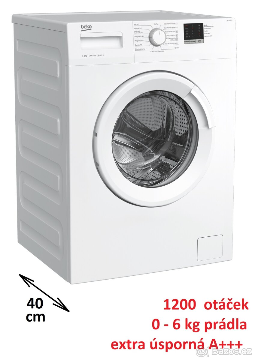 40cm úsporná A+++ pračka Beko, dovezu
