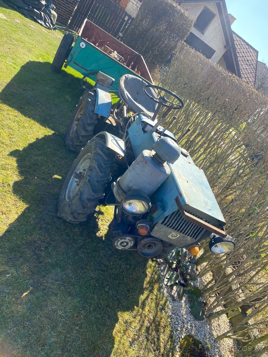 Traktor, malotraktor TK4 plus sklápěcí vlek