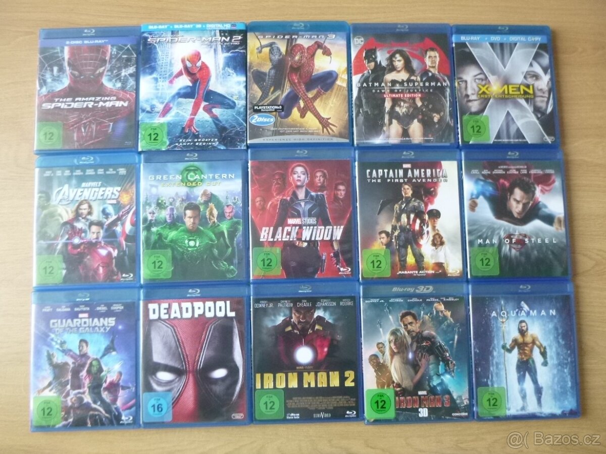 15x KOMIKSOVY BLU-RAY FILM