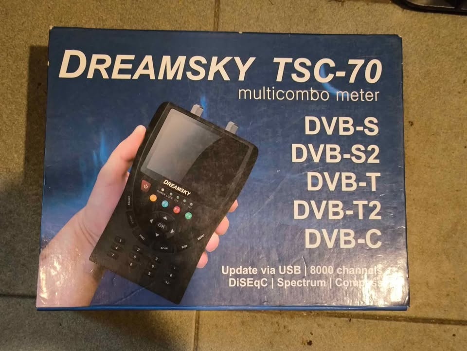 Měřič signálu Dreamsky TSC 70, dvb-t2