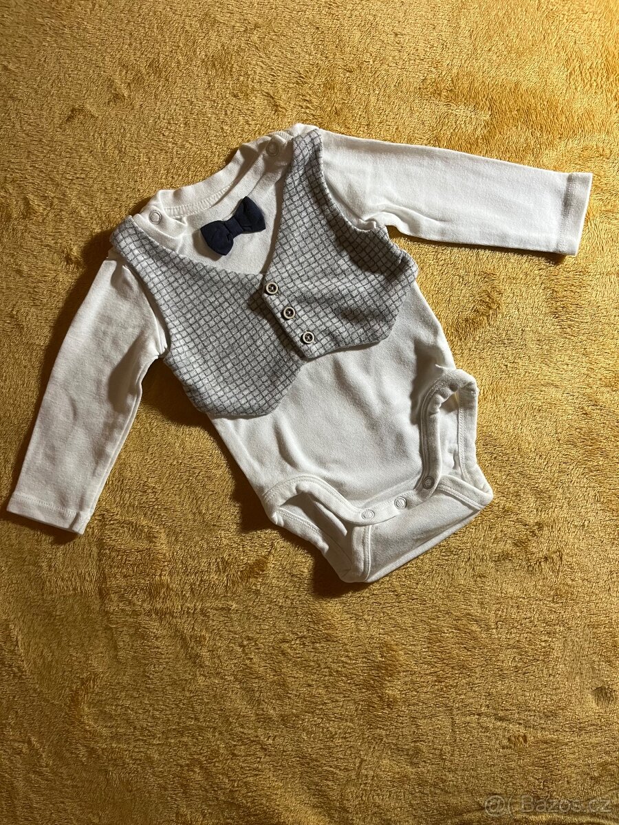 Body s vestičkou a motýlkom H&M veľ.62