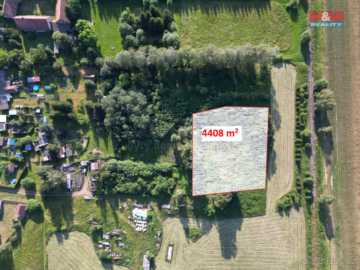 Prodej pozemku k bydlení, 4408 m², Otovice