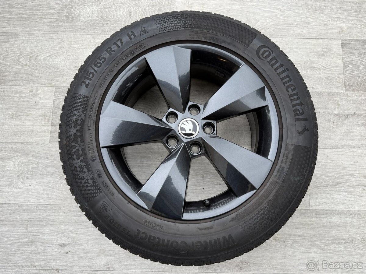 R17 ORIG.ZIMNÍ ALU KOLA ŠKODA KODIAQ 215/65/17