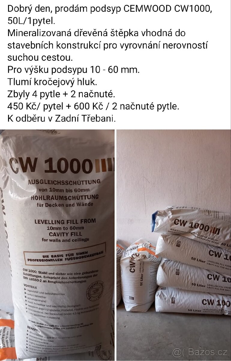 Podsyp CEMWOOD CW1000