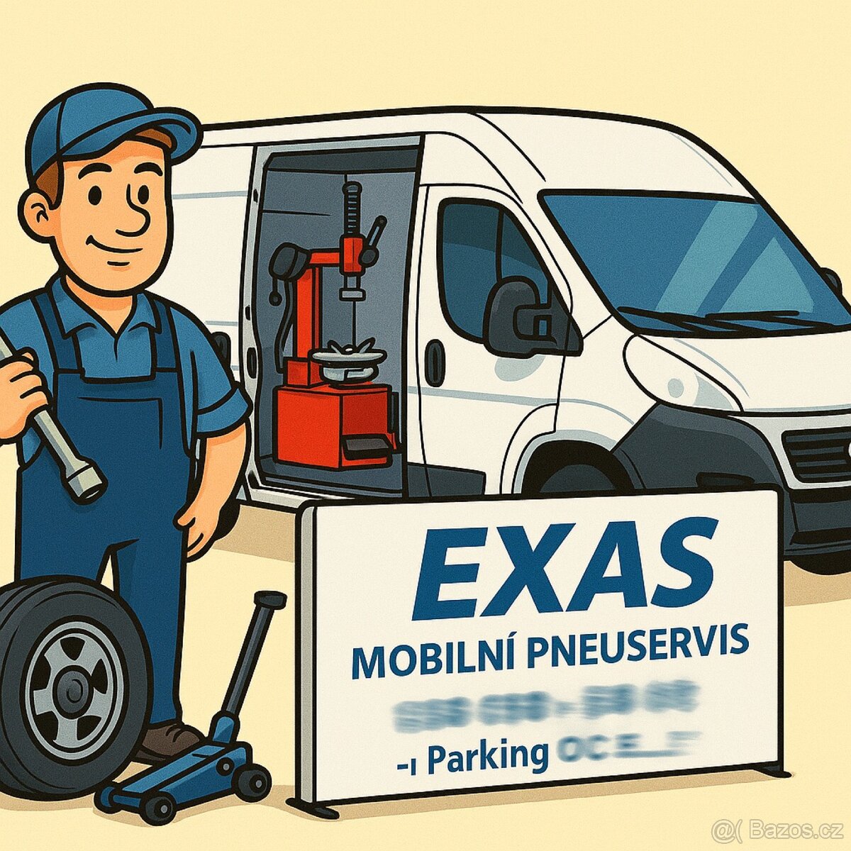 Prodám mobilní pneuservis v OC v Praze – na klíč