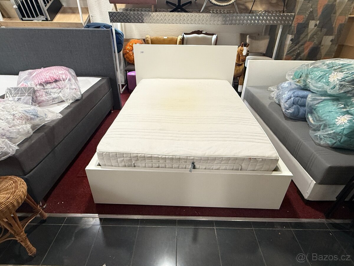 Postel IKEA Malm 140x200 s úl. prostorem KOMPLET