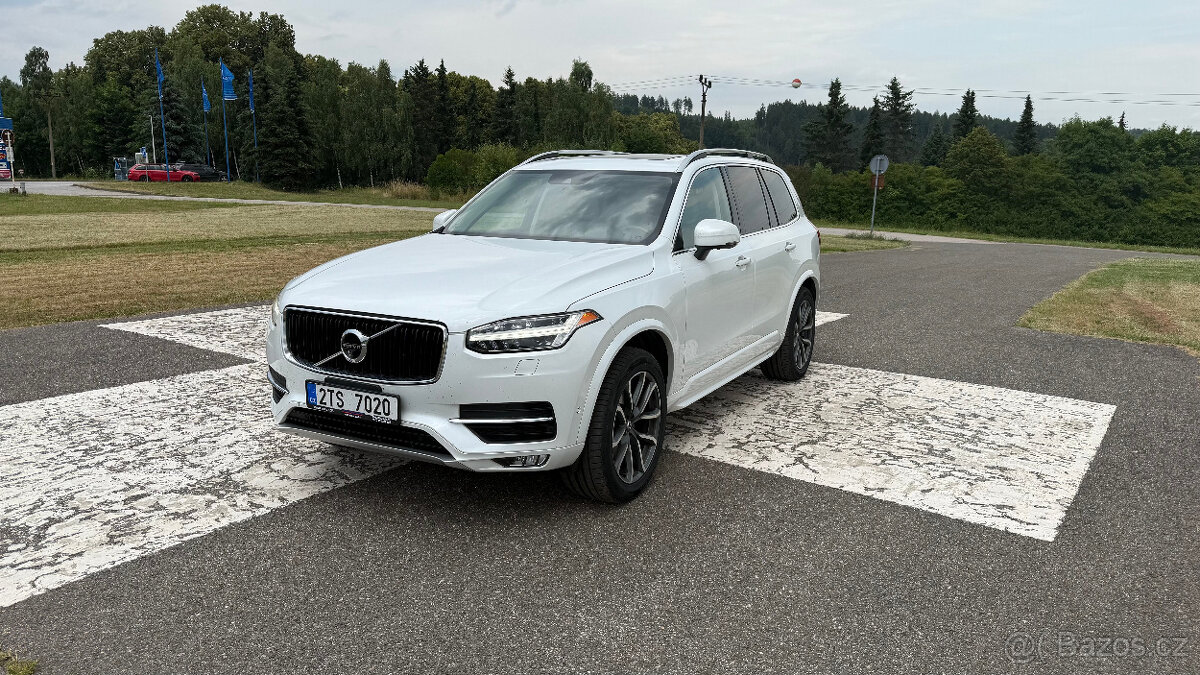 Volvo XC90 T6, 2.0l benzín, 235kw, bílá, 7 míst, 2017