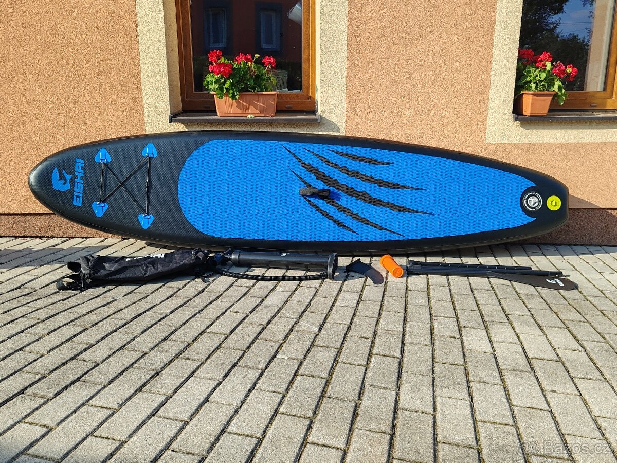 Paddleboard Shark Blue 300 cm nosnost 130 kg