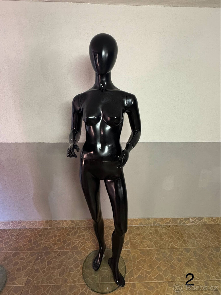 Figurina Portobelle - Damská lesklá Černá