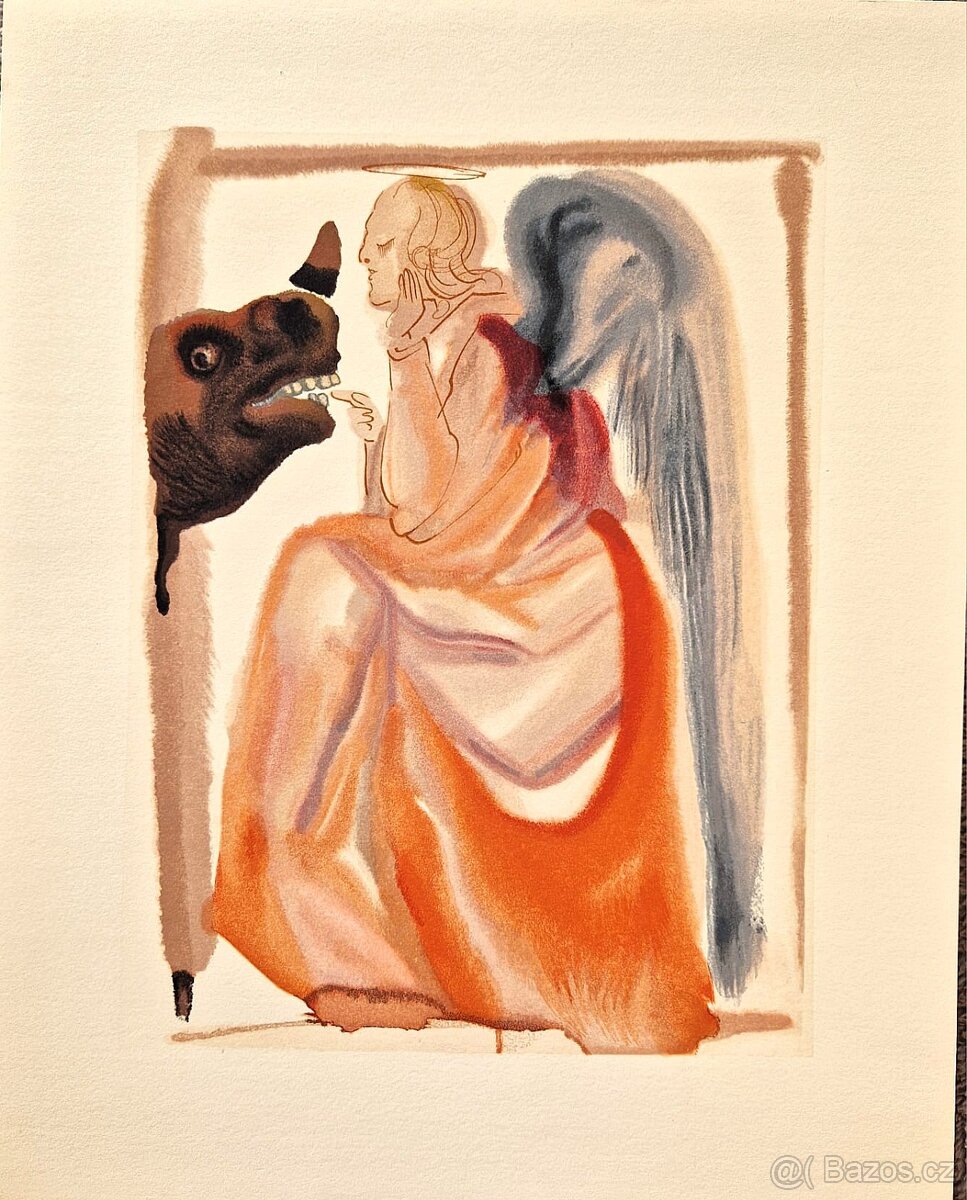 SALVADOR DALI - Sky 7 Mercury (Dante - Božská komédia)