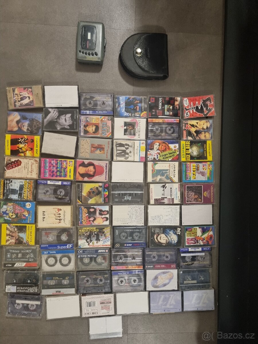 Kazety(61ks), walkman, discman sony