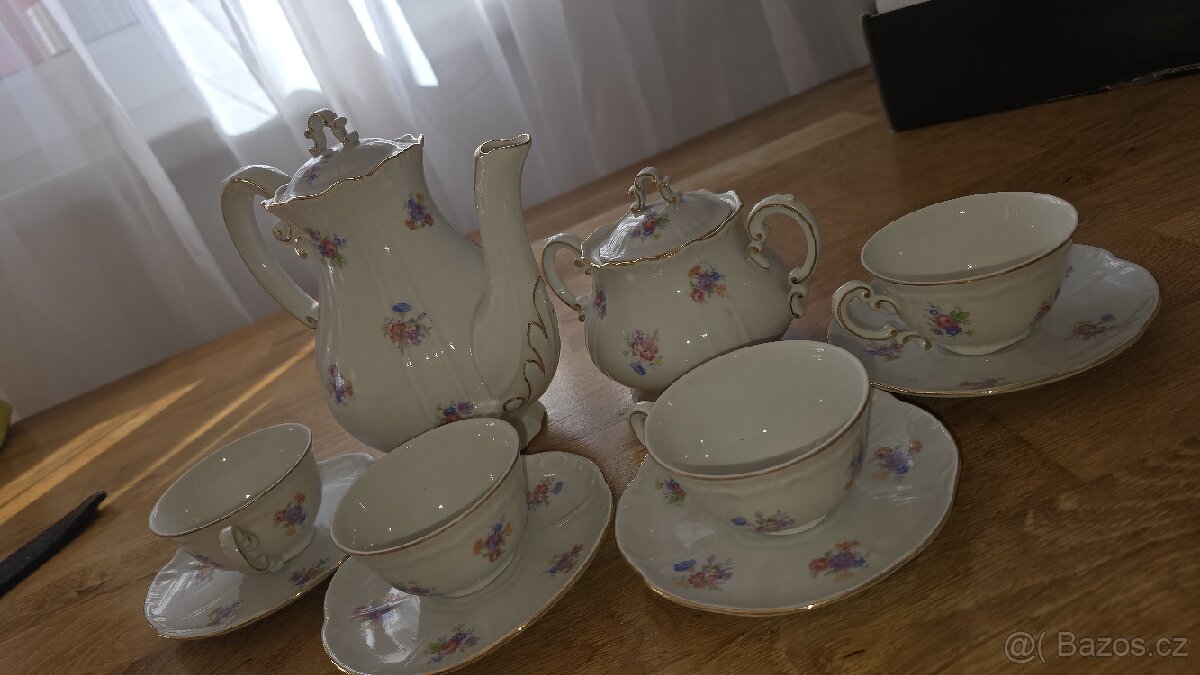 Zsolnay Pécs – porcelánová čajová/kávová souprava