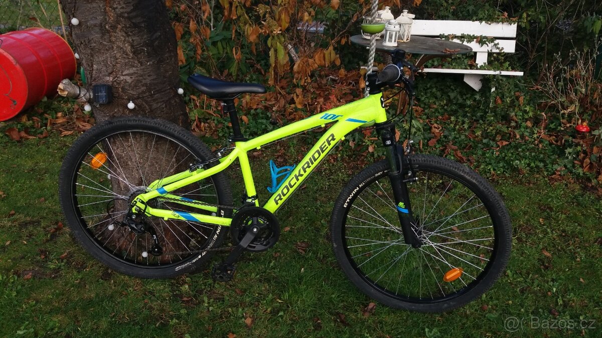 Zánovní Horské kolo Rockrider ST 100 můžu POSLAT s lehkým AL