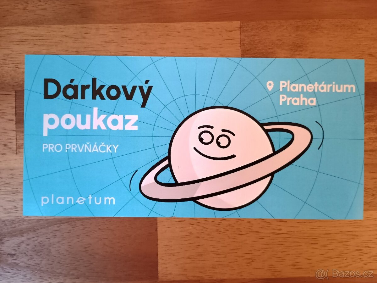 Dárkový poukaz na dětskou vstupenku do planetária Praha