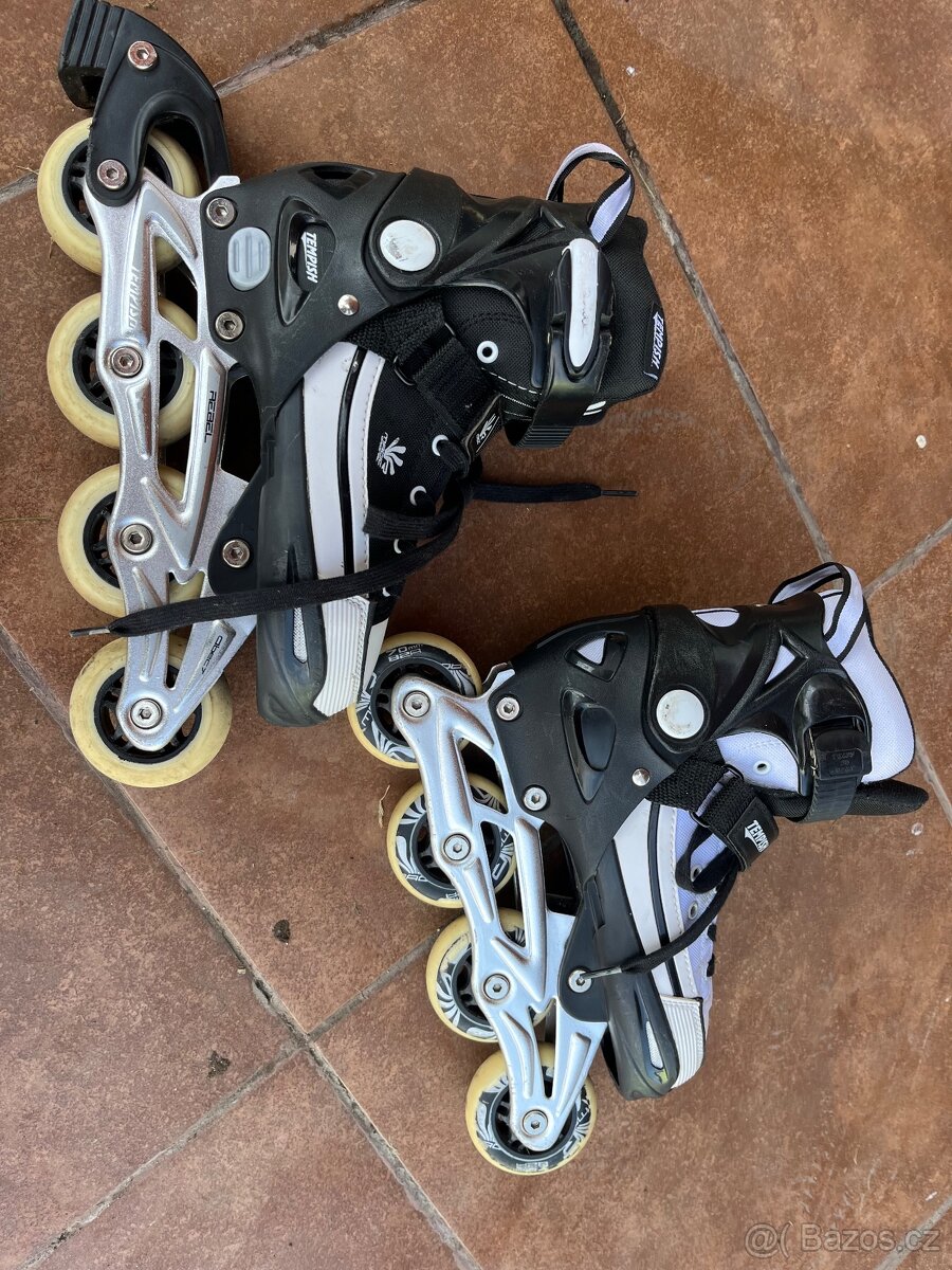 Kolečkové roztahovací brusle Tempish, vel. 33-36