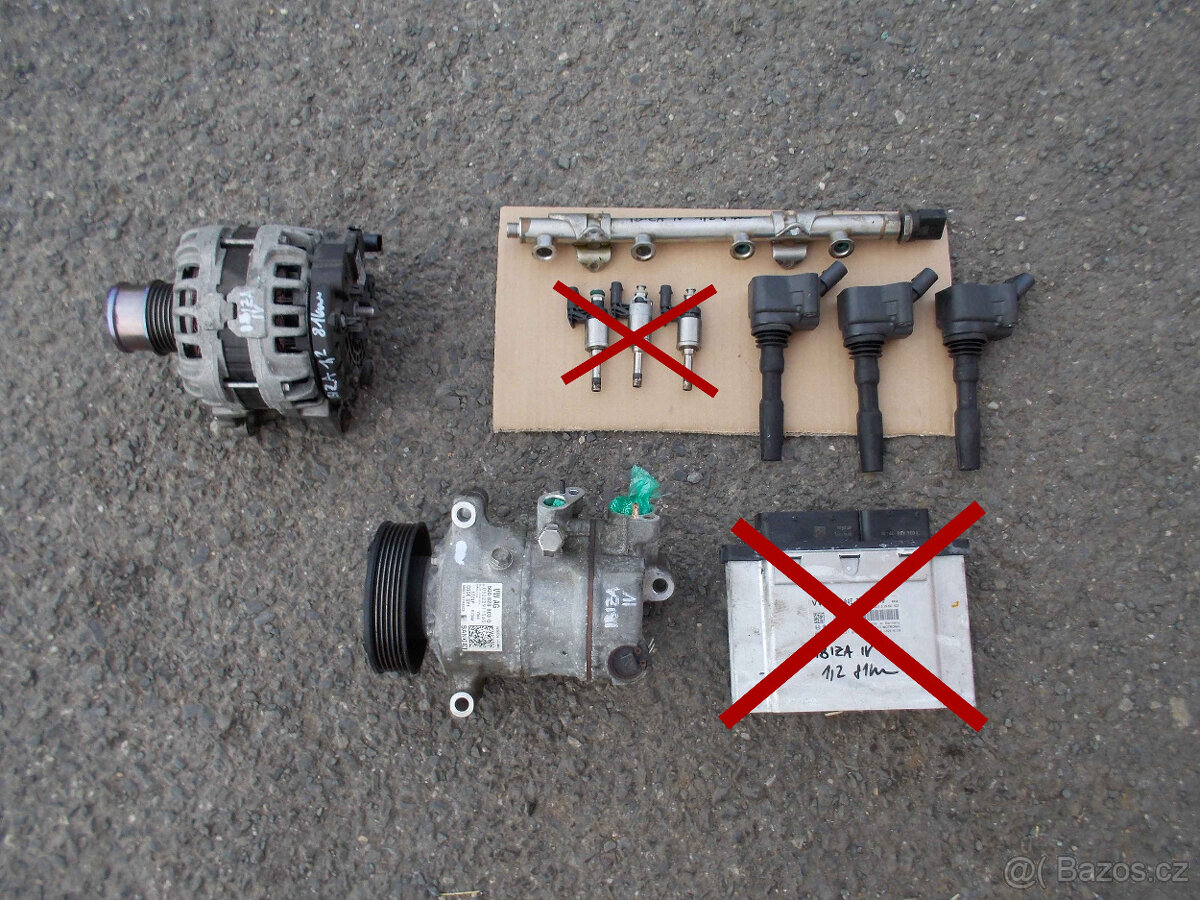 Díly z motoru Škoda, Seat... 1.2TSI - 46tis. km