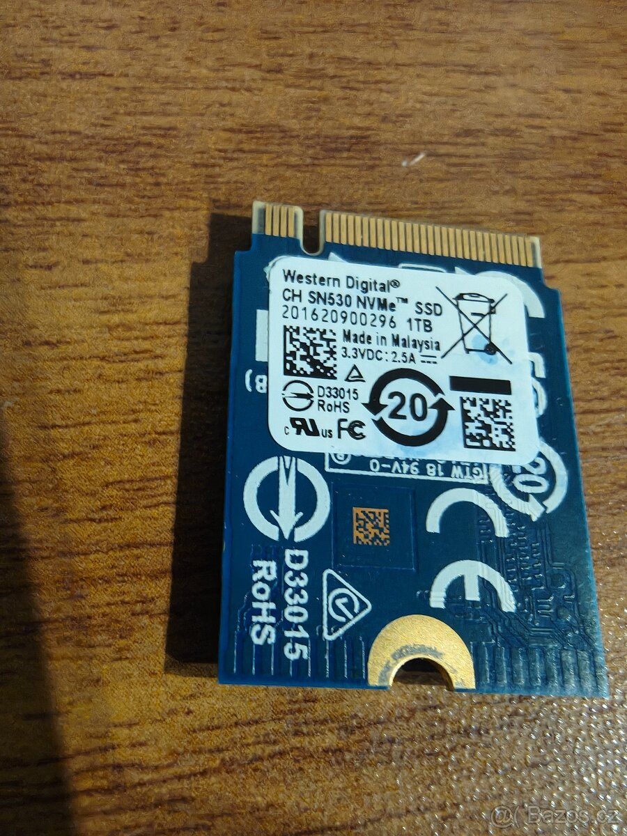 SSD NVMe WD 1 TB (3 cm)