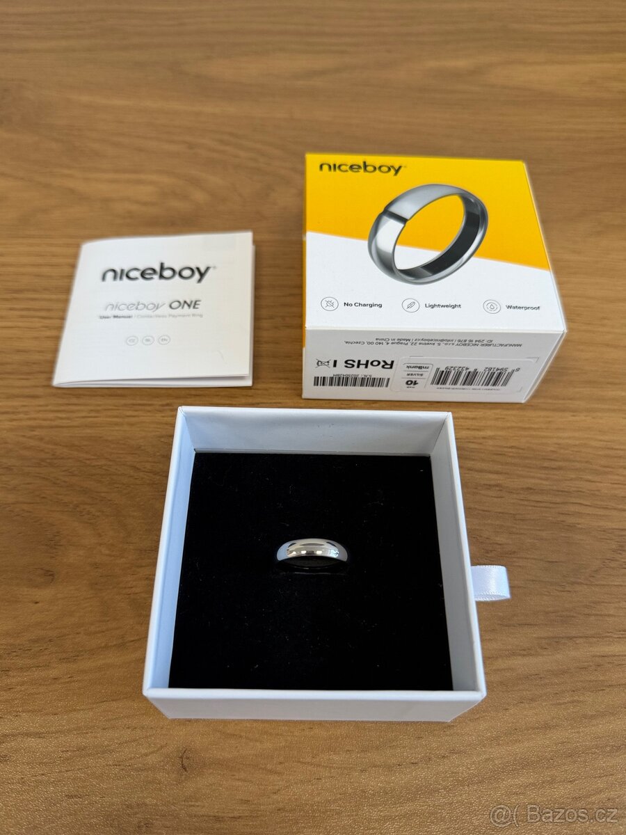 Platební prsten Niceboy Titan stříbrný, velikost 10