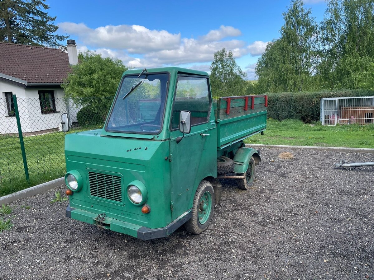 Multicar M22 sklápěč – plně funkční, doprava možná
