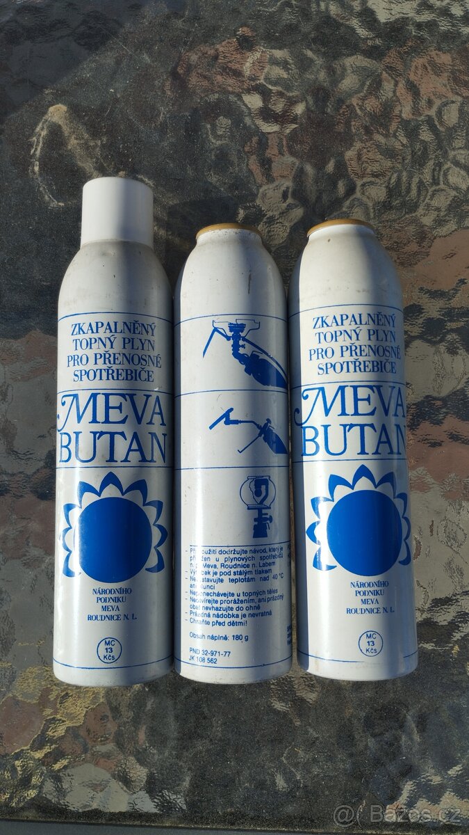Meva butan - retro kartuše