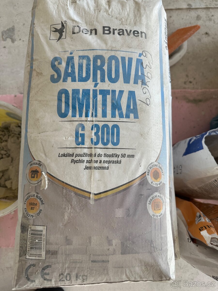 Sádrová omítka Den Braven G300 20kg