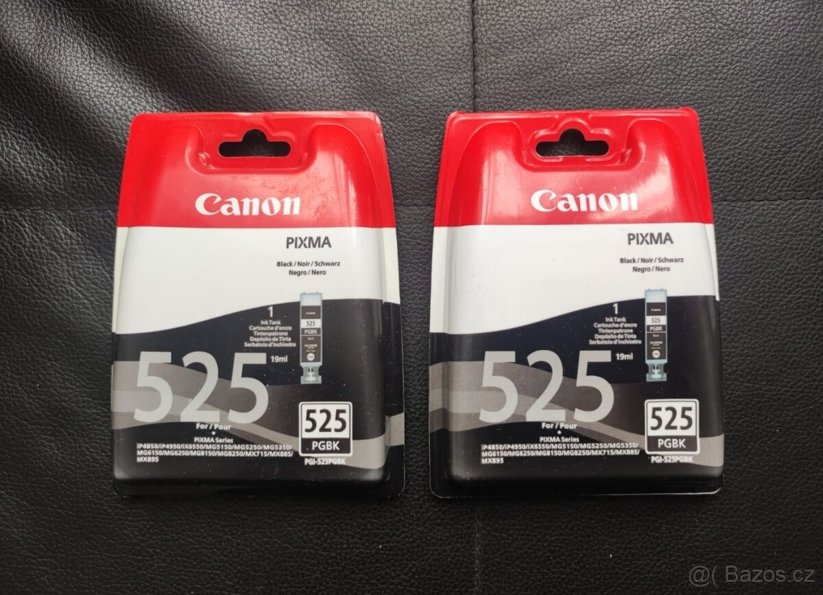 inkoustové náplně CANON PGI-525 Black - 2 kusy