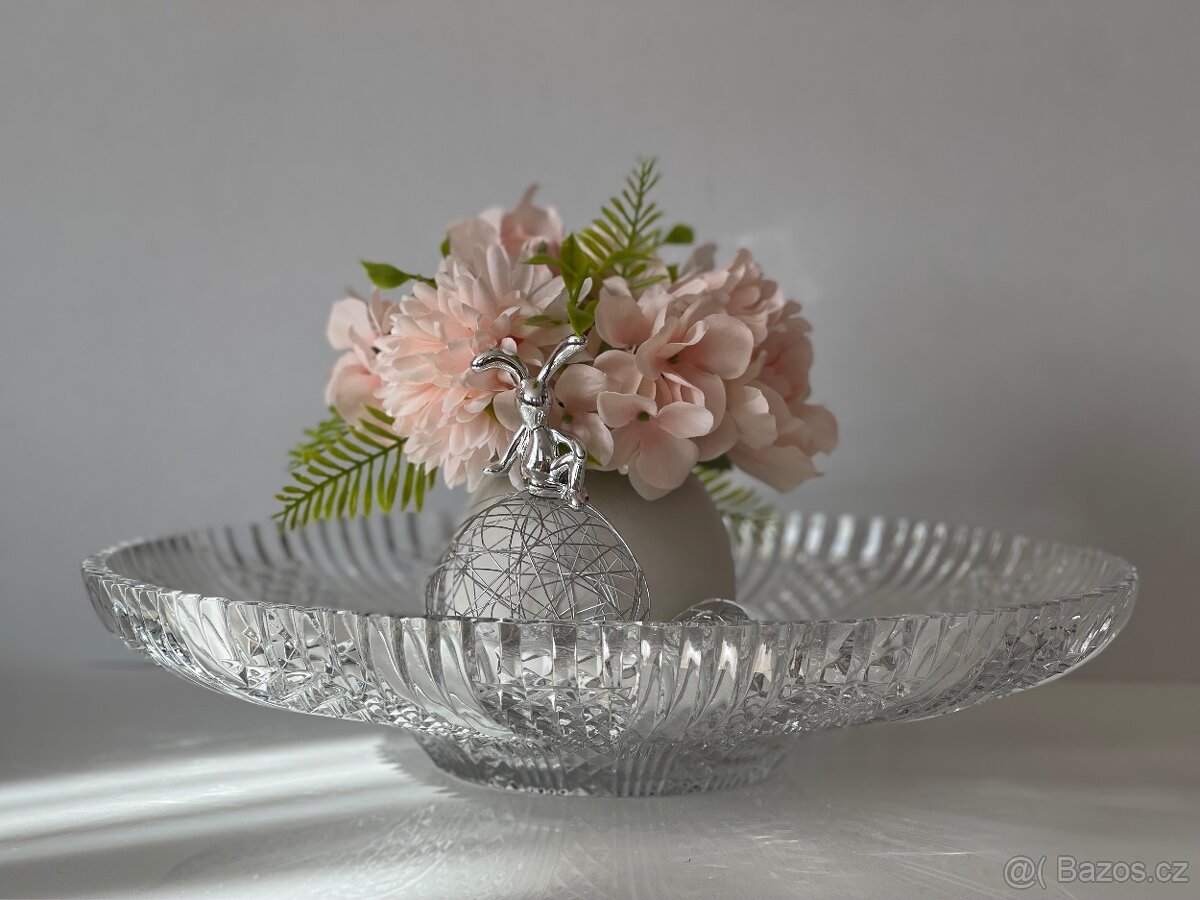 Bohemia Crystal velká křišťálová mísa ⍉ 40cm