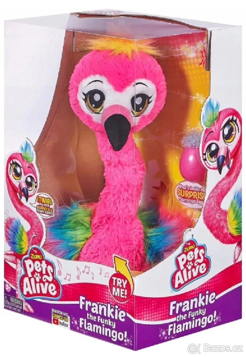 ZURU PETS ALIVE TANČÍCÍ PLYŠOVÝ PLAMEŇÁK