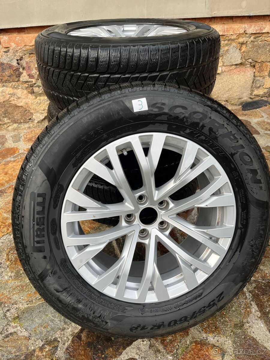 Alu kola VW Touareg R18" + Zimní Pirelli 255/60 R18