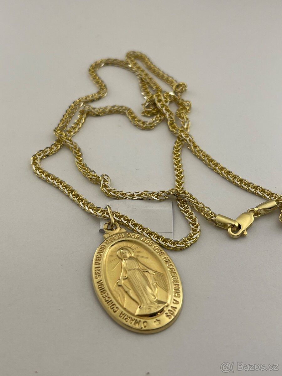 Zlatý řetízek s přívěškem nové zlato