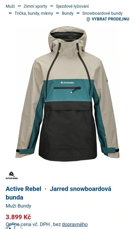 Lyzarska / snowboard bunda Active Rebel